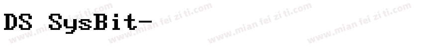 DS SysBit字体转换